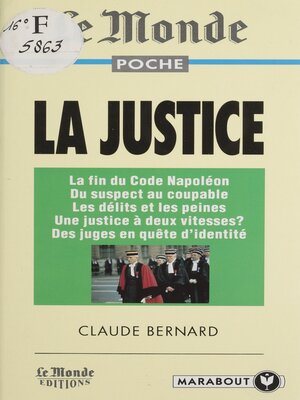 cover image of La justice